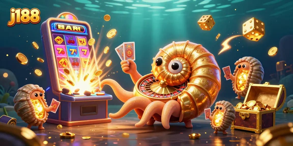 Spin the j188 roulette wheel with vibrant casino characters and jackpot excitement.