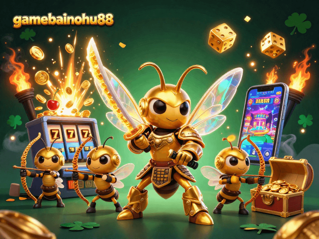 Experience thrilling gameplay with gamebainohu88 featuring a golden hornet and stunning jackpot action.