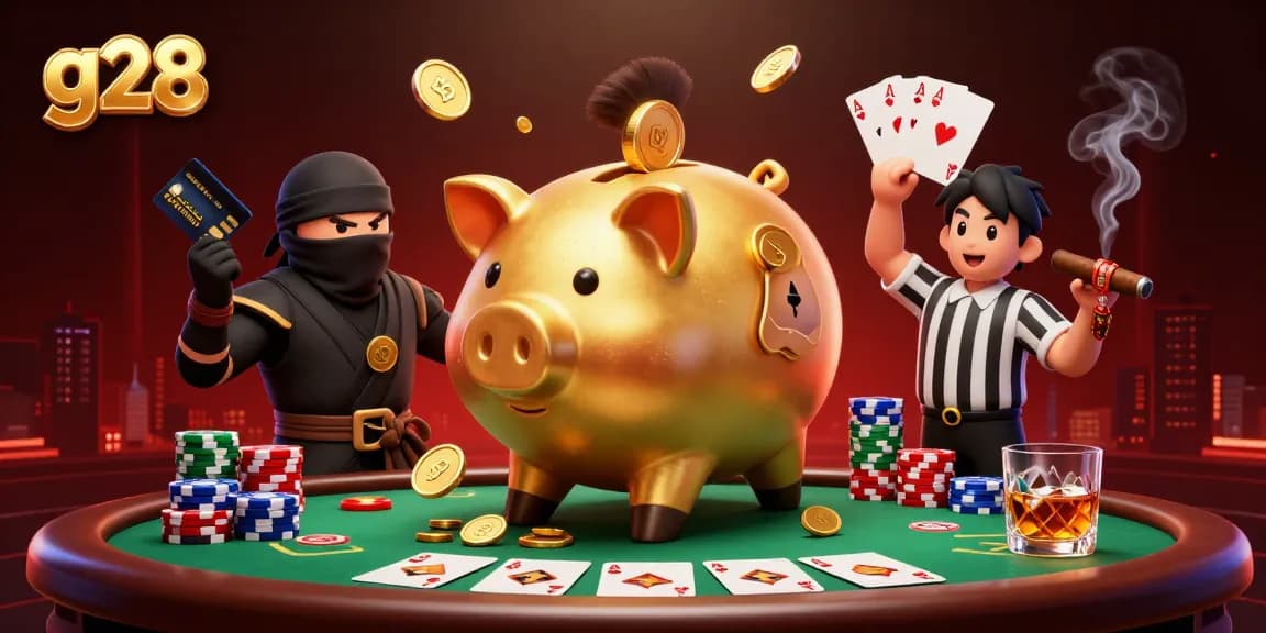Experience thrilling action at g28 with vibrant characters engaged in a dynamic poker battle.