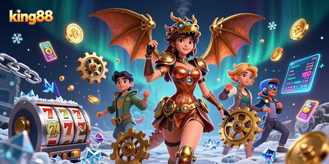 Explore the vibrant world of king88 as a thrilling online casino with dynamic slot reels and energetic features.