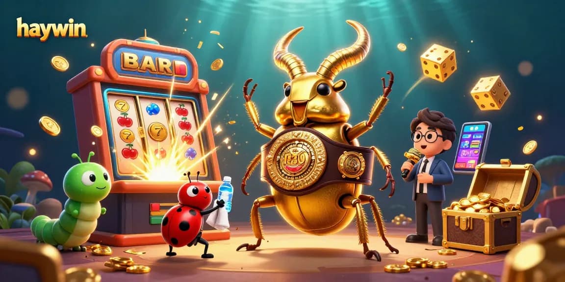 Experience dynamic casino gaming with haywin, featuring slot machines and vibrant characters.