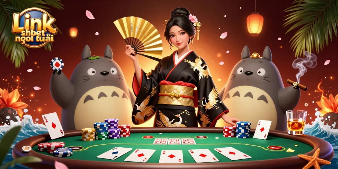 Explore the captivating world of gaming with Link shbet mới nhất, featuring vibrant casino scenes.