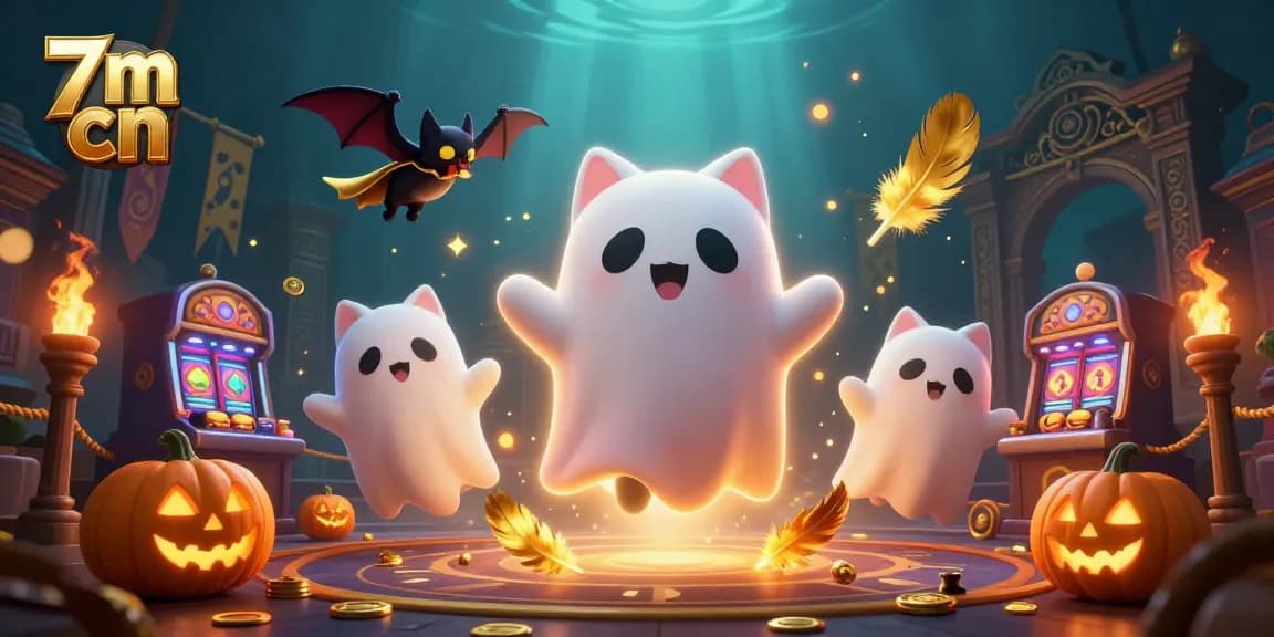 Engage with 7m cn's thrilling ghostly casino adventure featuring animated characters and vibrant 3D elements.