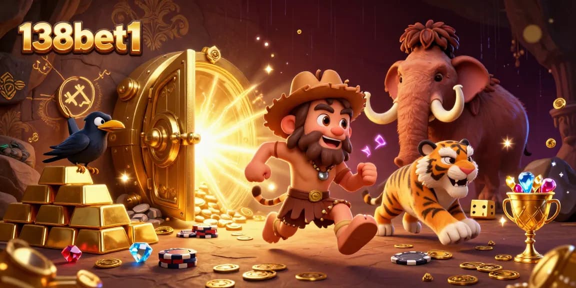 Experience unique gaming excitement at 138bet1 with vibrant prehistoric casino visuals.