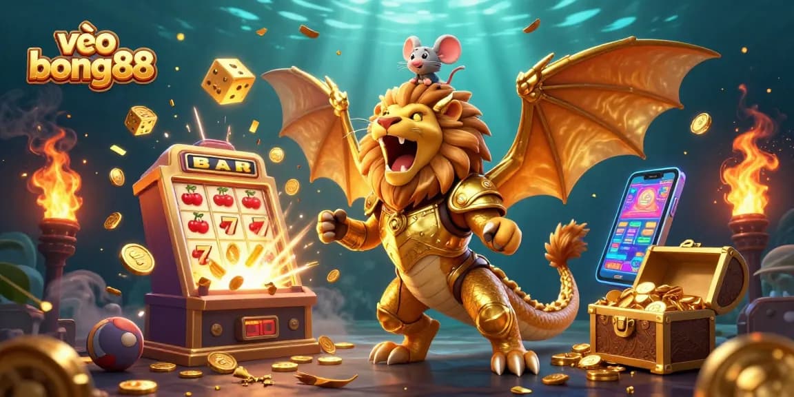 Spin and win at vào bong88 with exciting game elements and colorful 3D illustrations.