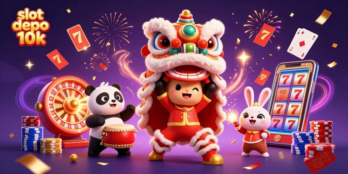 Experience the excitement of slot depo 10k with lively characters and dazzling casino elements.