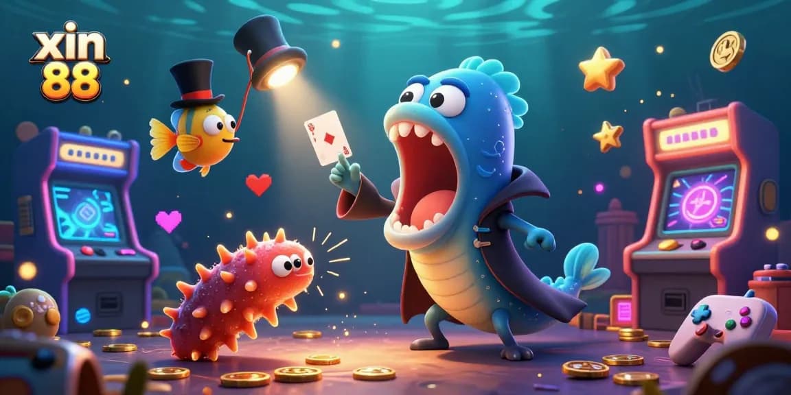 Win big at xin 88 with a magical underwater casino gaming experience, showcasing vibrant characters and dynamic gameplay.