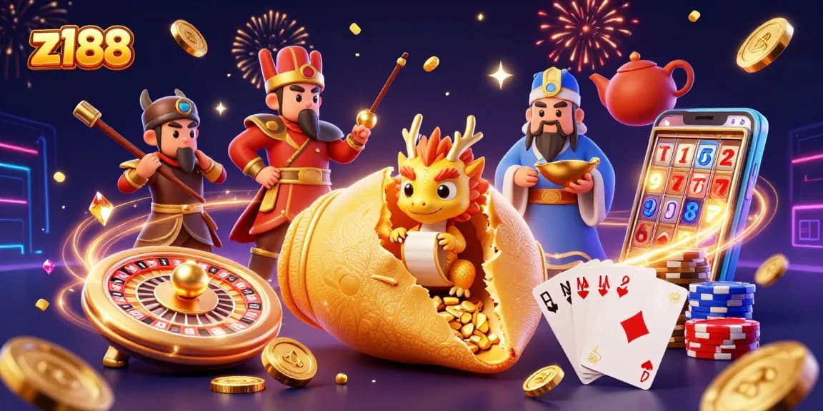 Experience incredible wins at z188 with dynamic gaming scenes filled with golden coins and thrilling action.