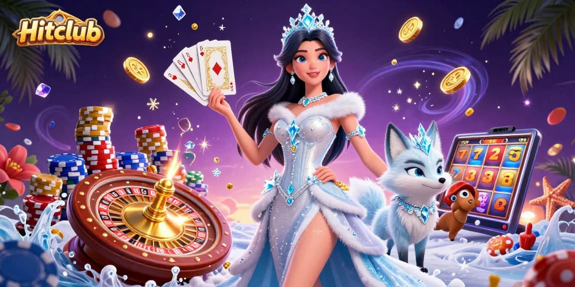 Experience big wins at Hitclub with vibrant slot reels and a glamorous atmosphere.