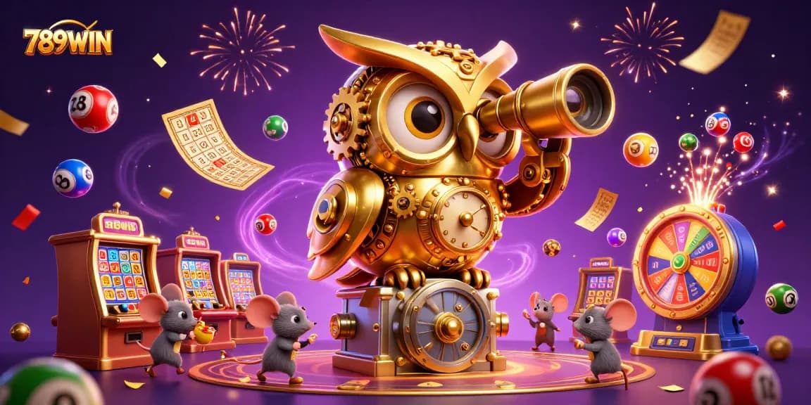 Experience the excitement of winning at 789WIN with this vibrant casino scene illustration.