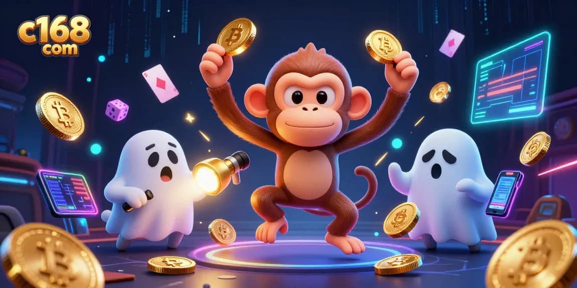 Engage with thrilling games at c168 com amidst a vibrant casino scene filled with golden treasures.