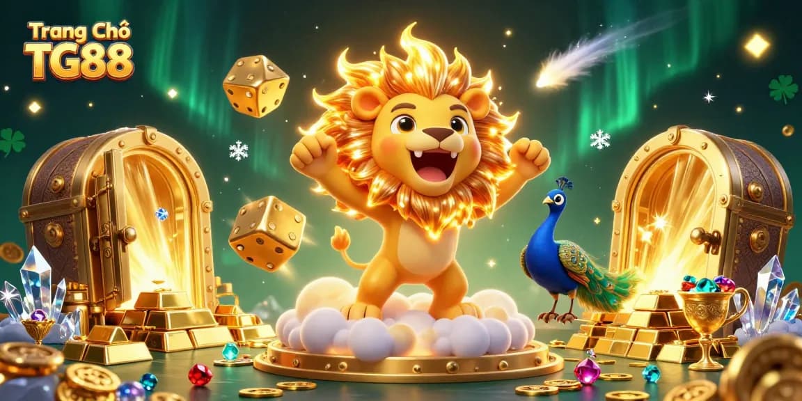 Experience the thrill of Trang Chủ TG88 with vibrant casino-themed 3D artwork capturing the essence of online gambling.