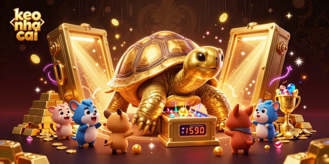 Engage with keo nha cai features in an immersive casino-themed illustration showcasing vibrant treasures.
