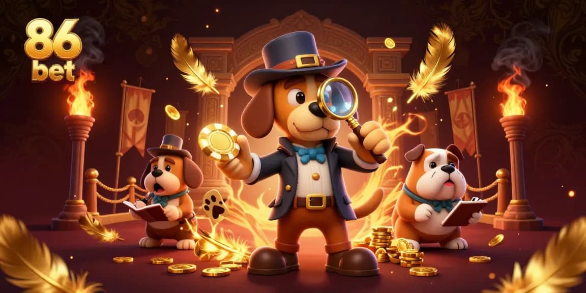 Engage with 86 bet as a detective investigates a poker chip treasure in a casino