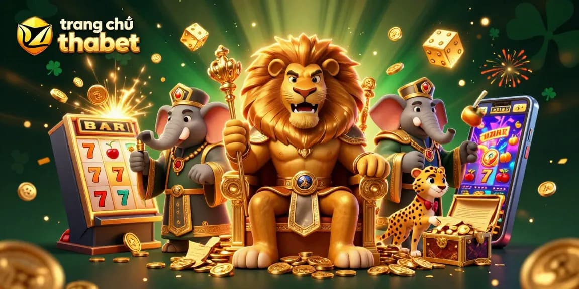 Experience the vibrant atmosphere at trang chủ thabet with a dynamic online casino illustration.