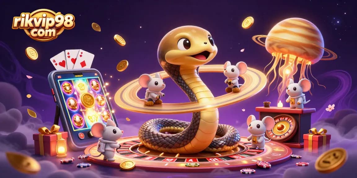Experience the excitement of rikvip98 com with a cosmic twist, as astronaut mice bet on a roulette wheel forged by Saturn’s rings.