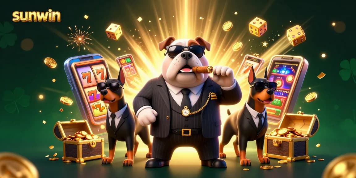 Experience thrilling wins with sunwin's vibrant scene featuring 3D characters and exciting casino elements.
