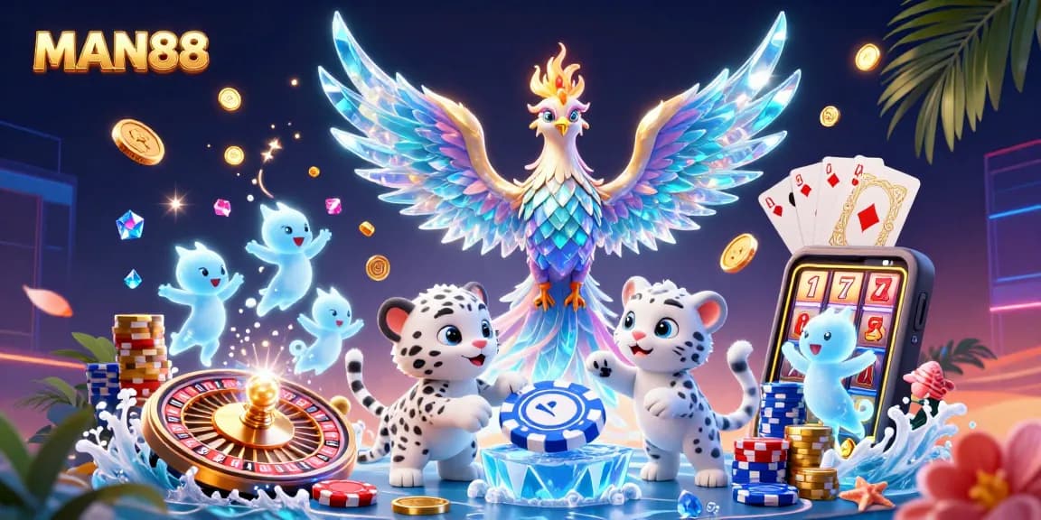 Engage with the thrilling world of MAN88 online casino featuring vibrant characters and dynamic games.