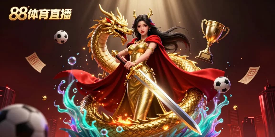 Experience the thrill of 88体育直播 with energetic sports betting elements and vivid illustration.