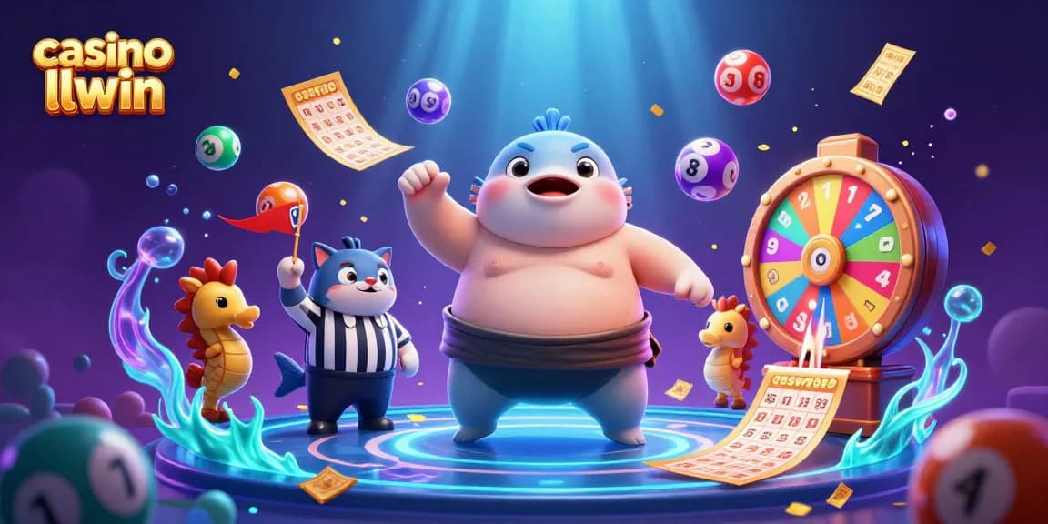 Join the adventure at casino llwin with a lively underwater scene showcasing a sumo fugu and vibrant game elements.