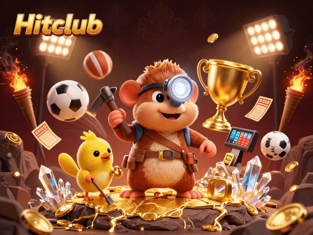 Experience thrilling sports betting with Hitclub as the treasure hunter mole mines jackpots and trophies.