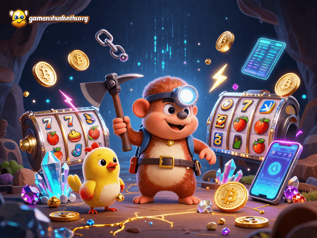 Spin for jackpots and bonuses in gamenohudoithuong’s immersive slot game featuring vibrant treasures.