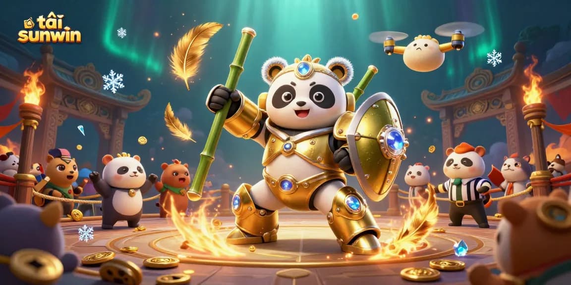 Engage in thrilling gameplay at tải sunwin with a vibrant 3D casino illustration featuring dynamic elements and characters.