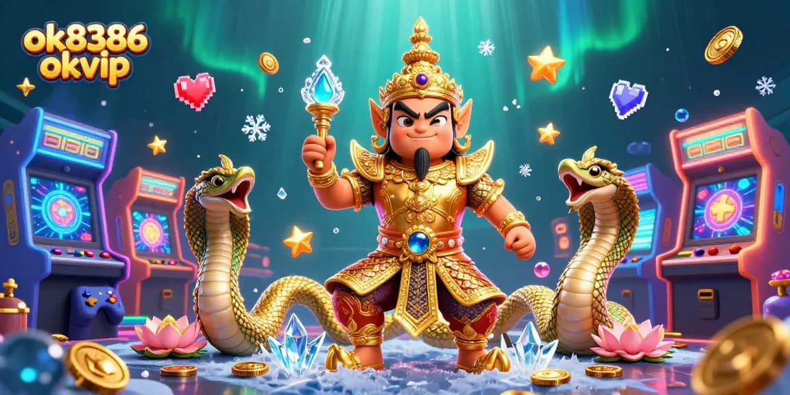 Engage in thrilling online gaming with ok8386 okvip, featuring captivating casino elements and vivid characters.