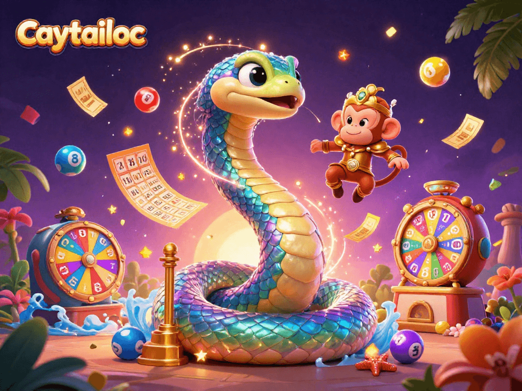 Experience the vibrant world of caytailoc as you spin for jackpots amidst a colorful frenzy of slots and coins.