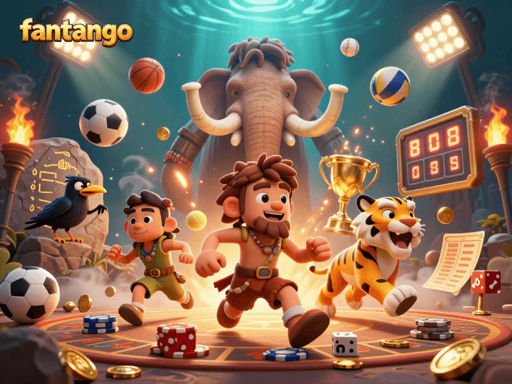 Engage in fantasy gaming at fantango with vibrant prehistoric casino action and unique characters.