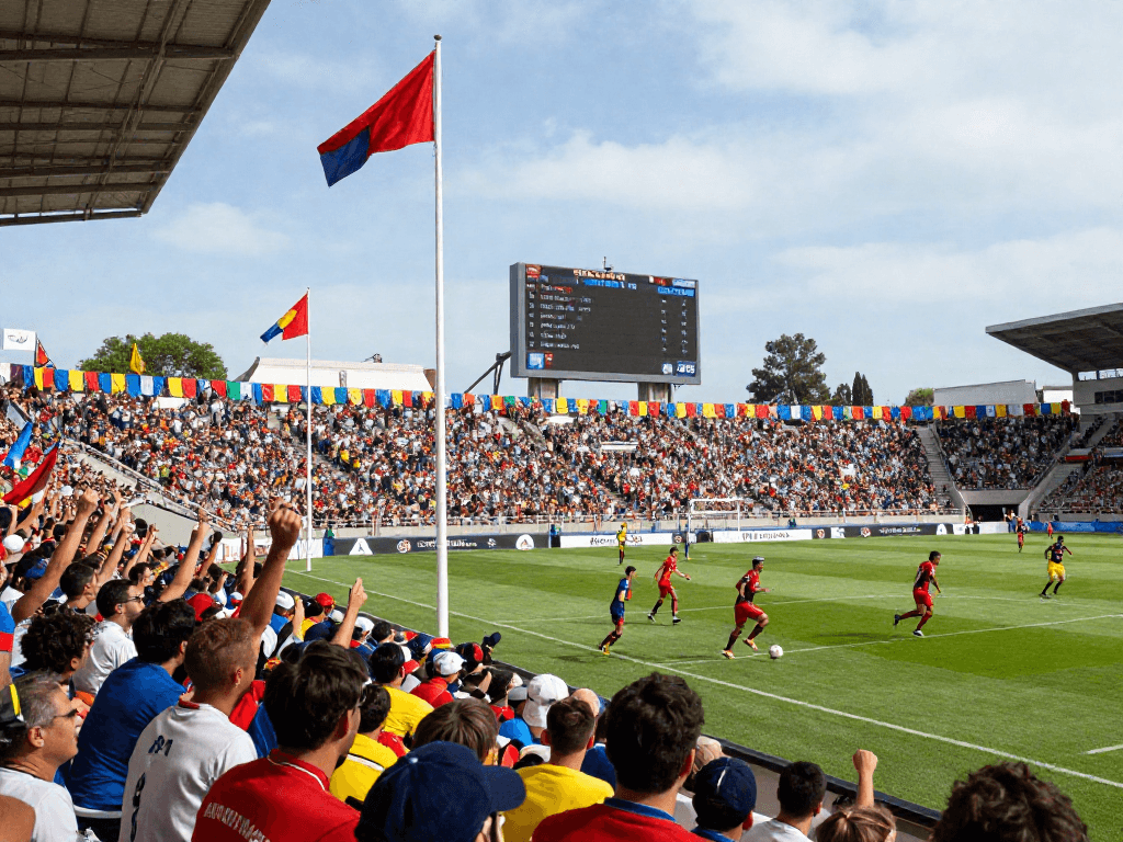 Thể Thao Net88 showcasing a dynamic sports event with enthusiastic fans and players in action.