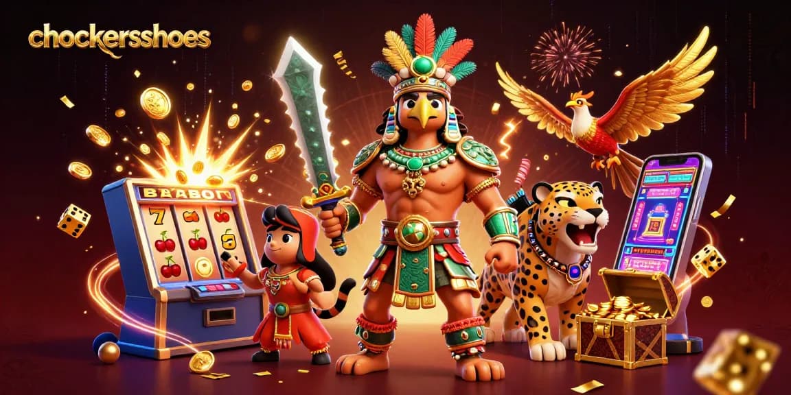 Experience big wins with chockersshoes in a vibrant casino scene packed with golden treasures.