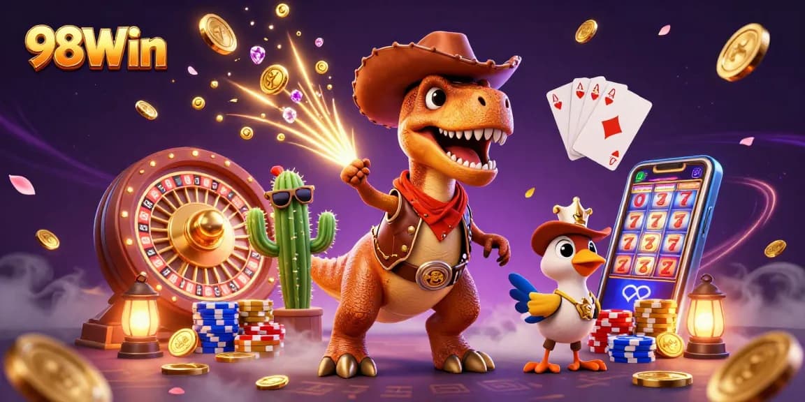 Win big at 98Win with exciting online casino games and vibrant characters!