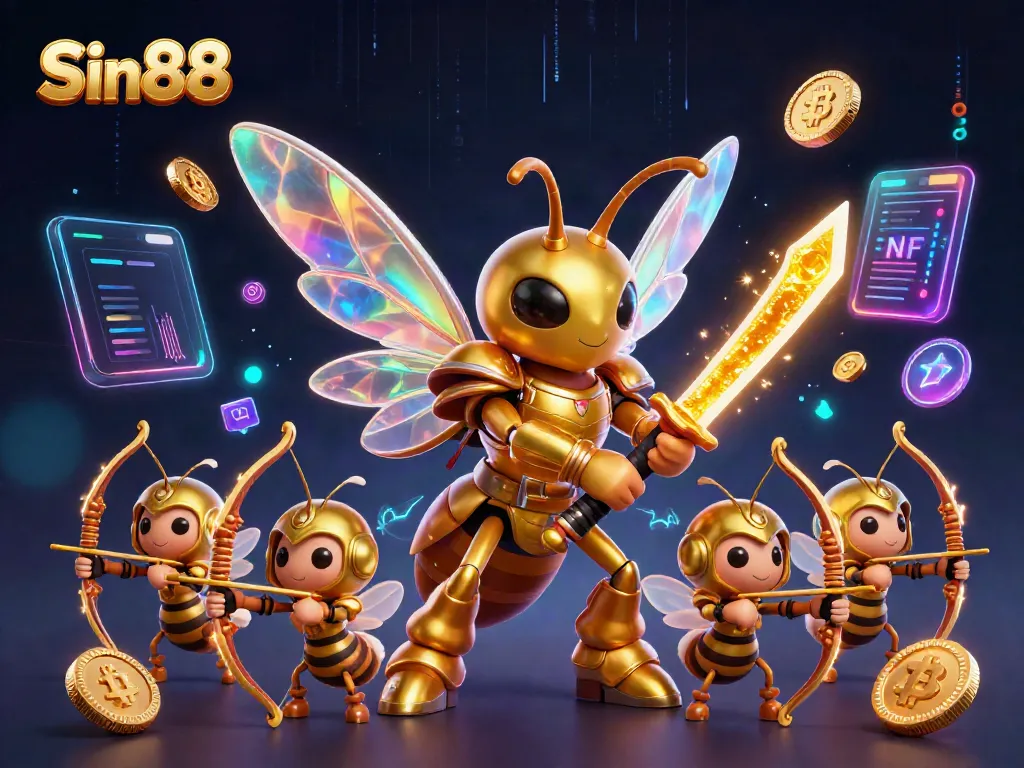 Experience exciting casino action with Sin88's vibrant gaming environment and cryptocurrency elements.