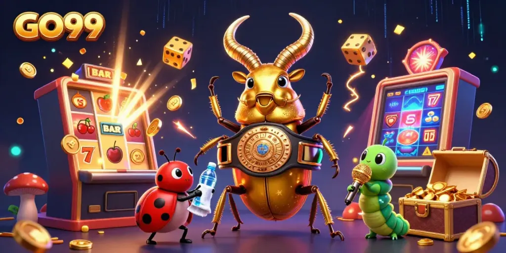 Engage in exciting gaming action with the GO99 jackpot explosion and dynamic characters.