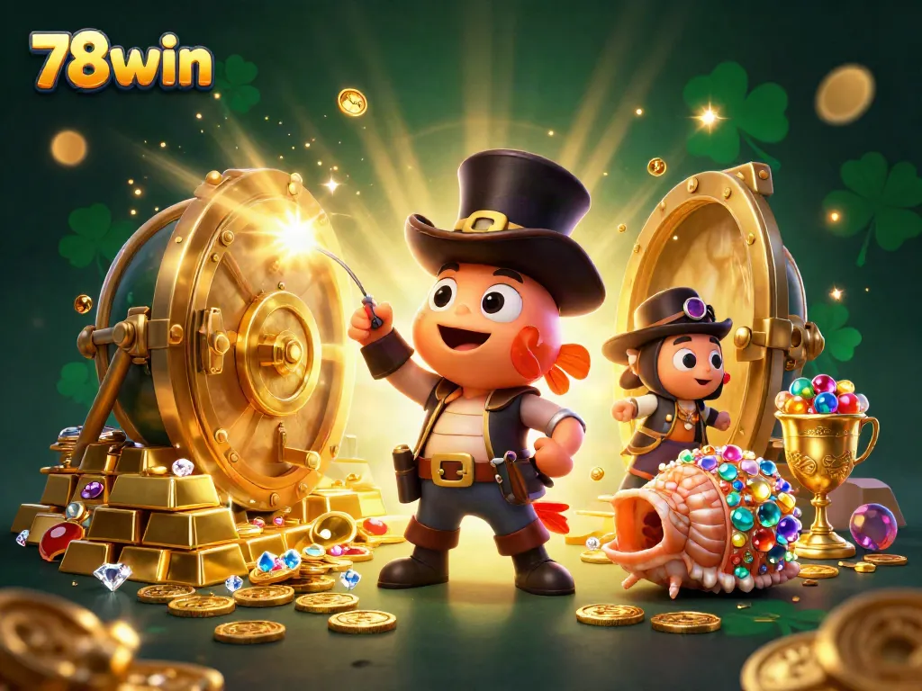 Engage with the thrilling bounty at 78win, featuring an anglerfish luring riches in a vibrant underwater casino world.