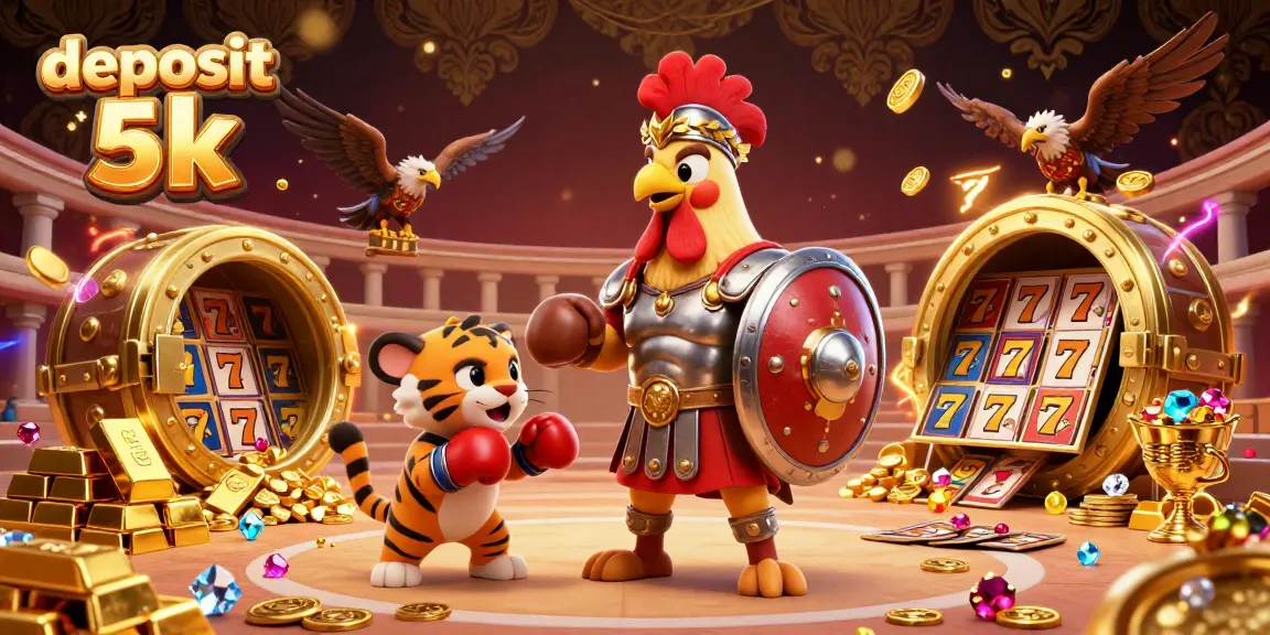 Experience thrilling action with deposit 5k in a vibrant casino scene showcasing gold treasures and dynamic gameplay.