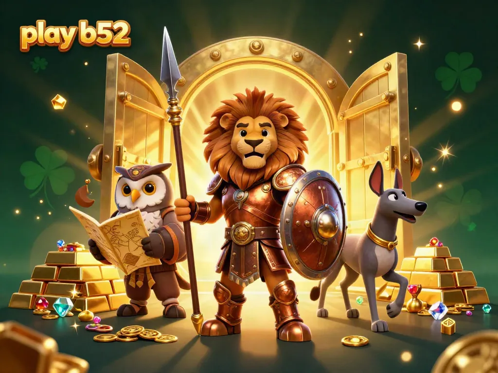 Experience the excitement of play b52 with vibrant characters and dazzling casino elements.