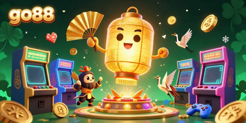 Experience the exciting world of go88 online gaming in a vibrant 3D casino scene with dynamic characters and colorful game elements.