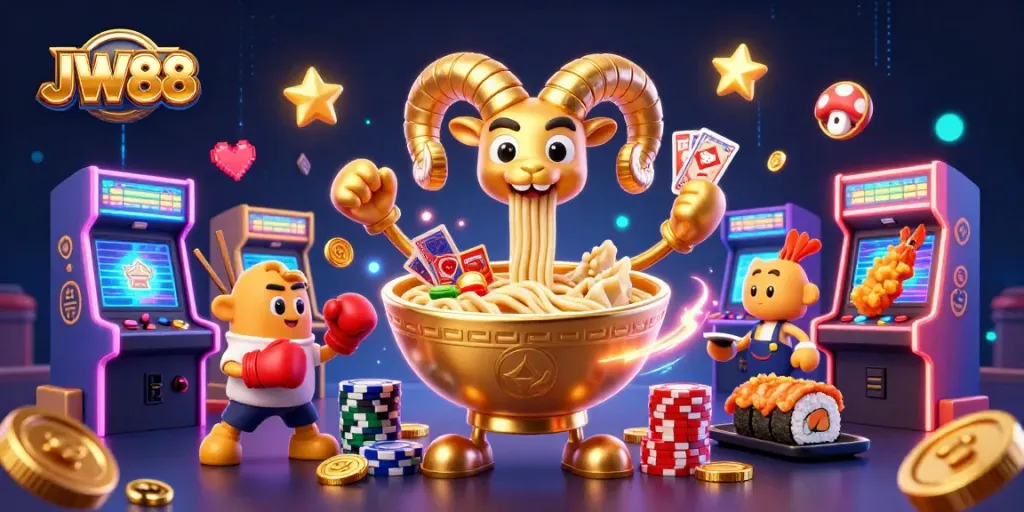 Experience engaging gameplay at JW88 with dynamic casino-themed characters and vibrant elements.