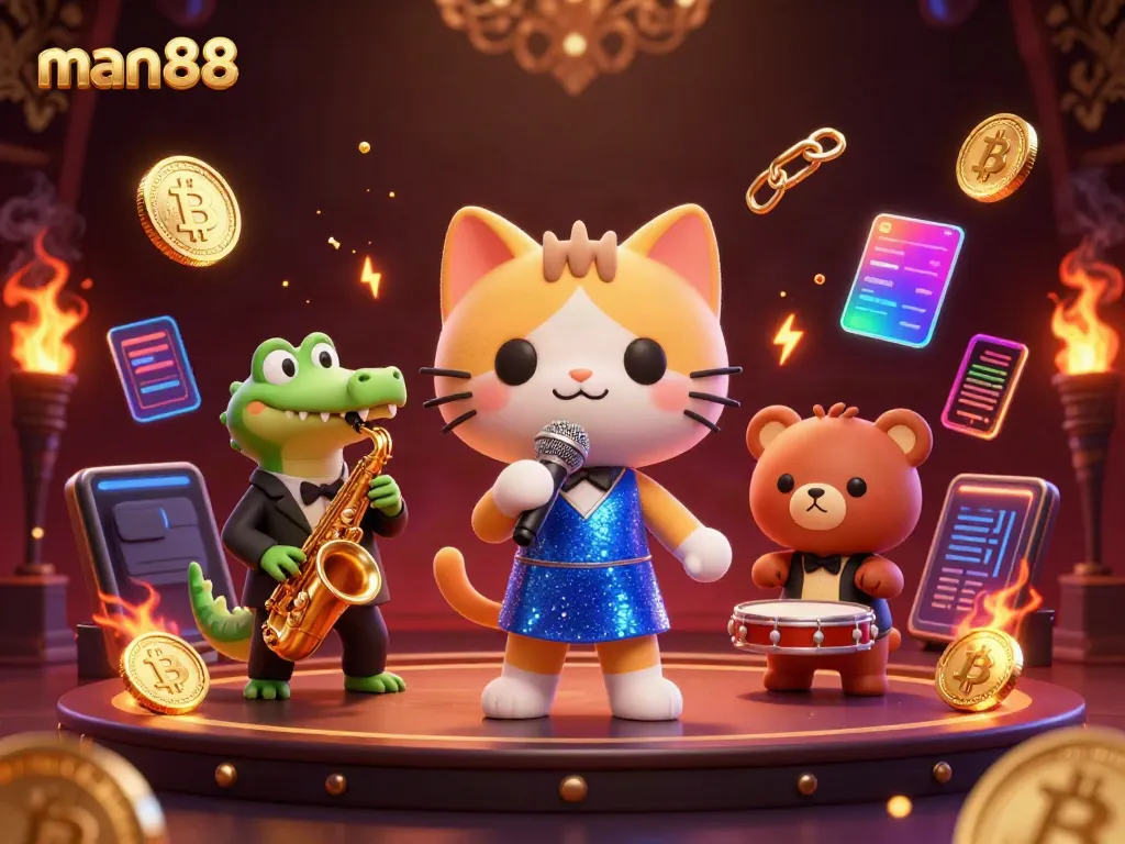 Experience thrilling gaming at man88 with lively characters and engaging casino elements.