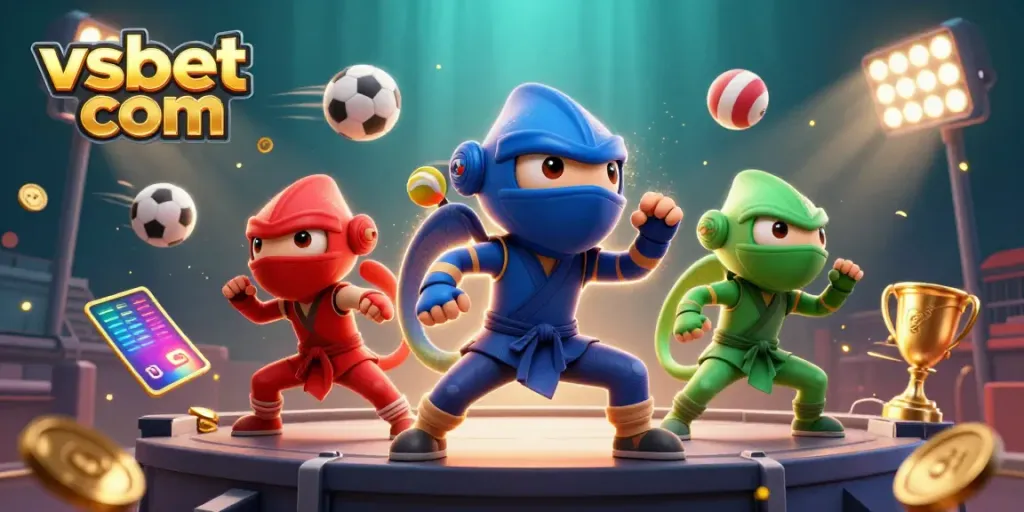 Experience thrilling sports action in this vibrant scene, featuring vsbet com's dynamic betting environment.