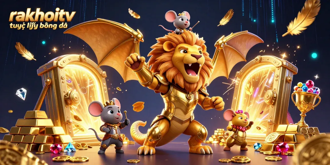 Experience the excitement of dekhoitv trực tiếp bóng đá with the roaring chimera and golden treasures!