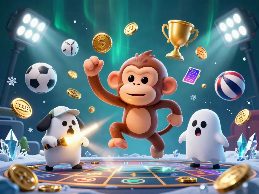 Experience thrilling gambling action in 123B with dynamic sports elements and a whimsical monkey.