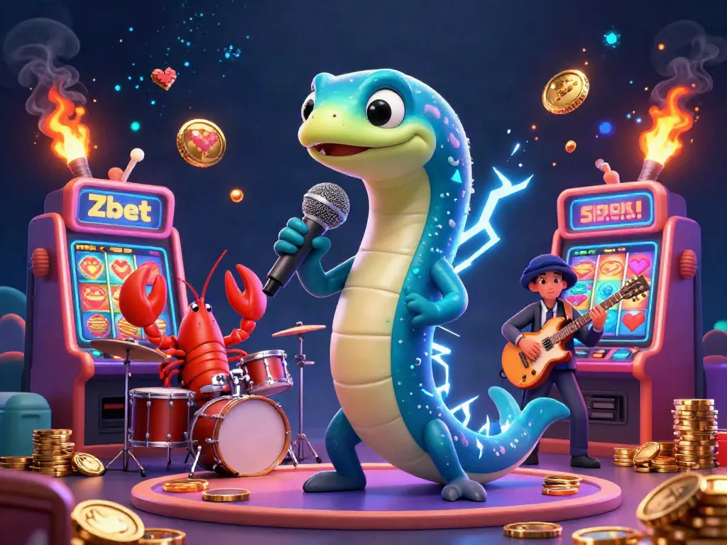 Zbet brings the thrill of winning with a vibrant underwater casino atmosphere featuring animated characters in a dynamic scene.