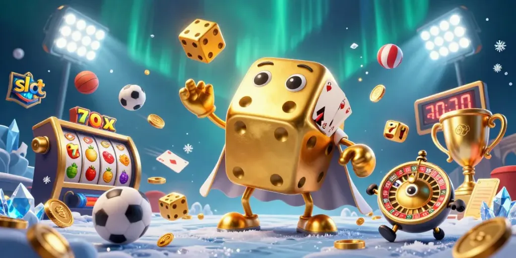 Experience the thrilling world of slots with dynamic characters, gold coins, and jackpot symbols in action.