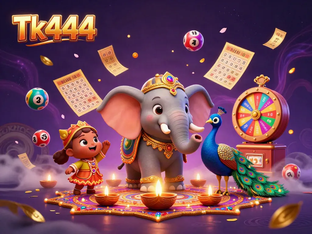 Experience the vibrant casino excitement of Tk444 with colorful themes and engaging elements.