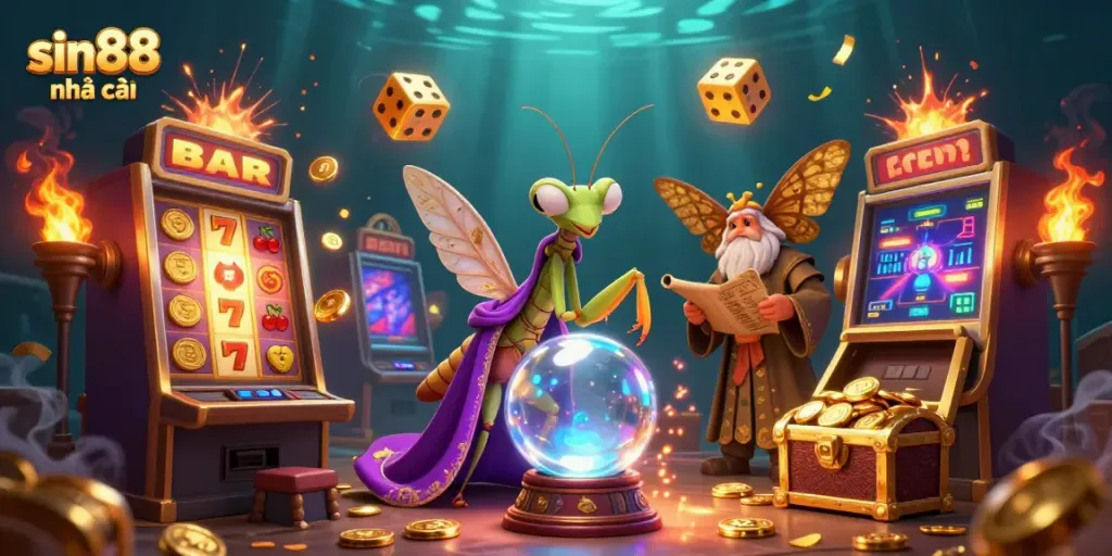 Experience thrilling excitement at sin88 nhà cái with rich 3D illustrations bursting with casino action and vibrant colors.
