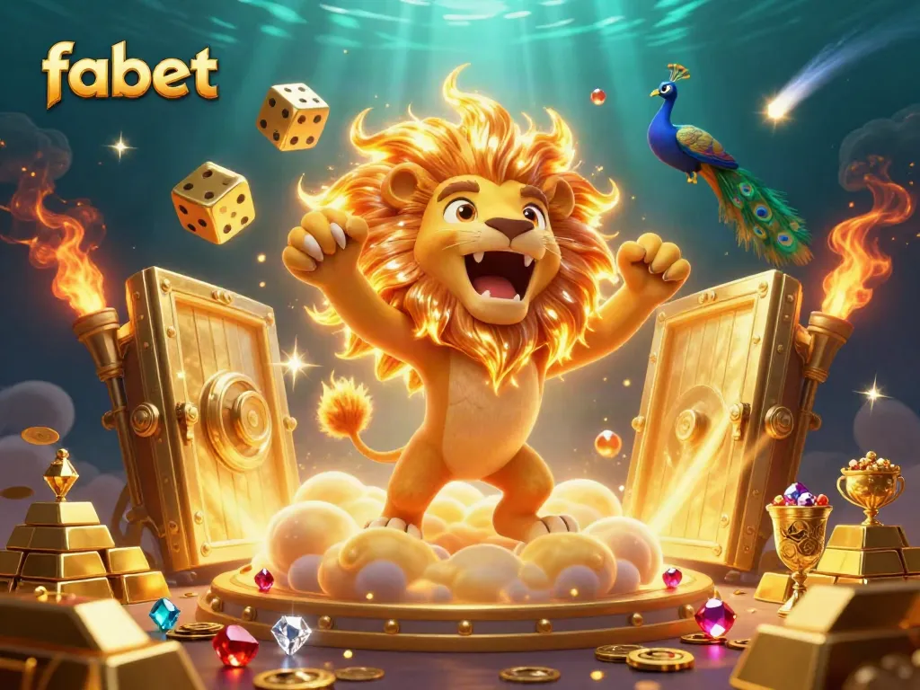 Experience thrilling wins with fabet's vibrant 3D casino adventure featuring dynamic characters and golden treasures.