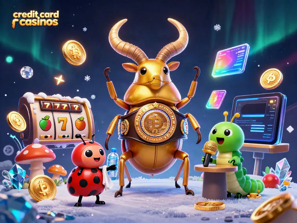 Engage in credit card casinos with vibrant cartoon characters in a gambling showdown.